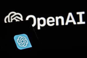 the open ai logo is shown on a black background